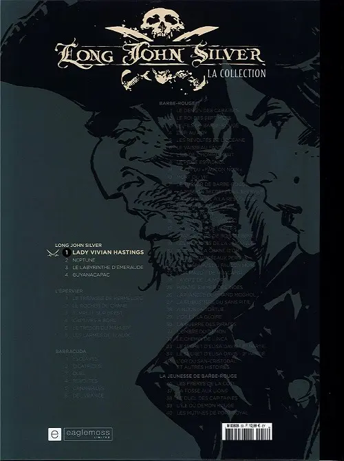 Verso de l'album Long John Silver La Collection I Lady Vivian Hastings