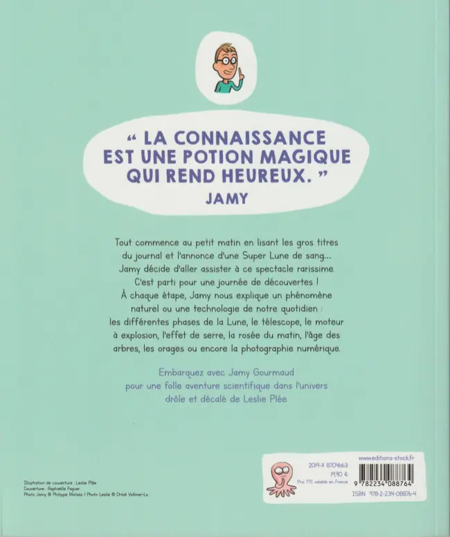 Verso de l'album Tu l'as dit Jamy ! Une aventure scientifique pour tous en BD