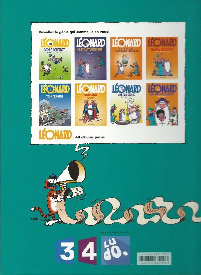 Verso de l'album Léonard Tome 42 Le génie des grandeurs