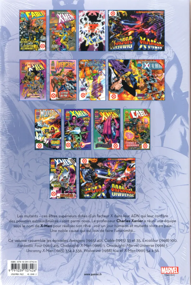 Verso de l'album X-Men L'intégrale Tome 46 1996 (III)