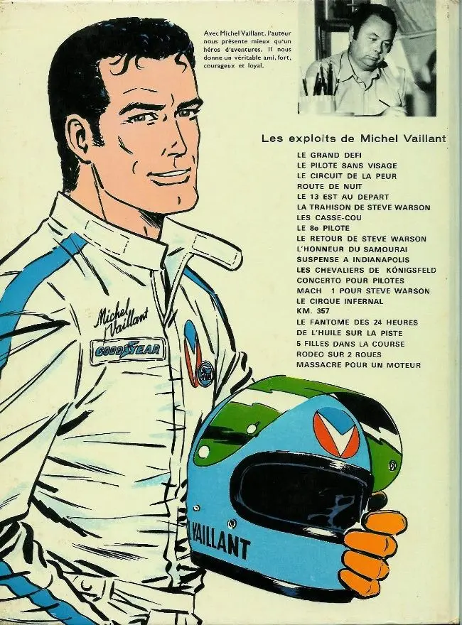 Verso de l'album Michel Vaillant Tome 20 Rodéo sur 2 roues