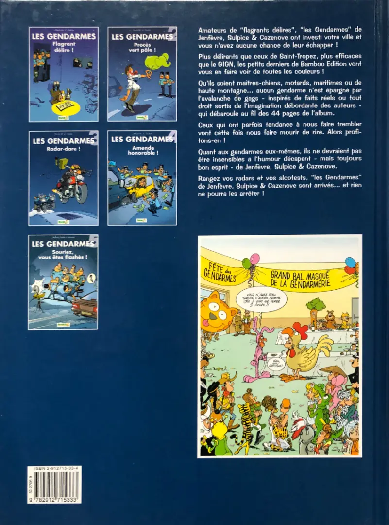 Verso de l'album Les Gendarmes Tome 4 Amende honorable !