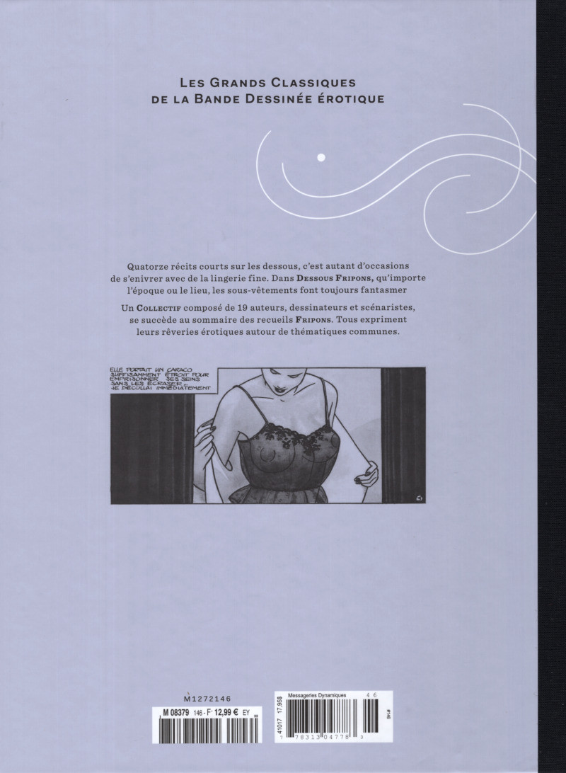 Verso de l'album Les Grands Classiques de la Bande Dessinée Érotique - La Collection Tome 146 Fripons - Tome 3