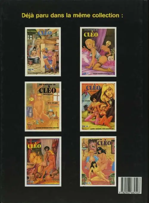 Verso de l'album Les aventures de Cléo L'initiation