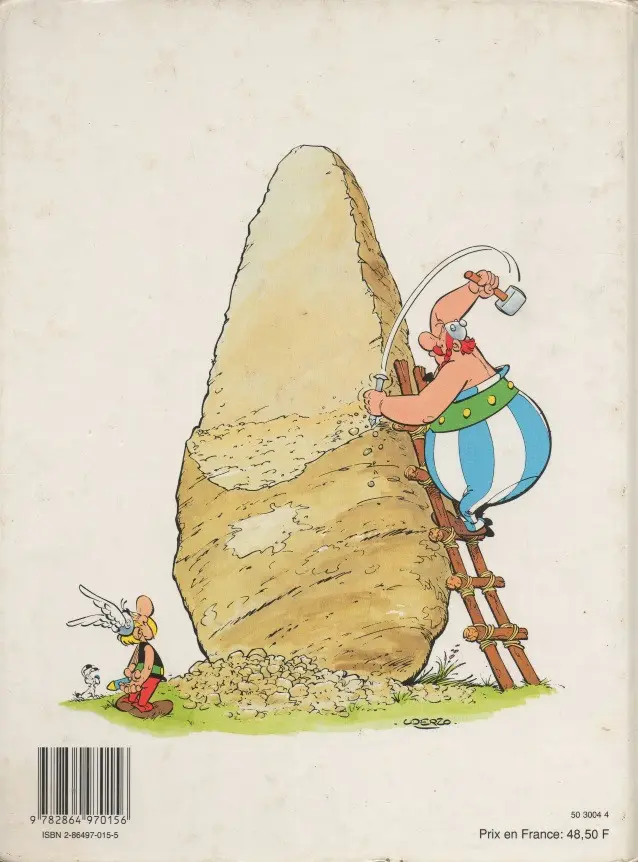 Verso de l'album Astérix L'Album du film Astérix et la Surprise de César