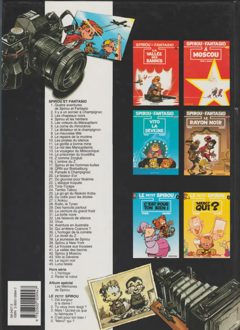 Verso de l'album Spirou et Fantasio Tome 31 La boite noire