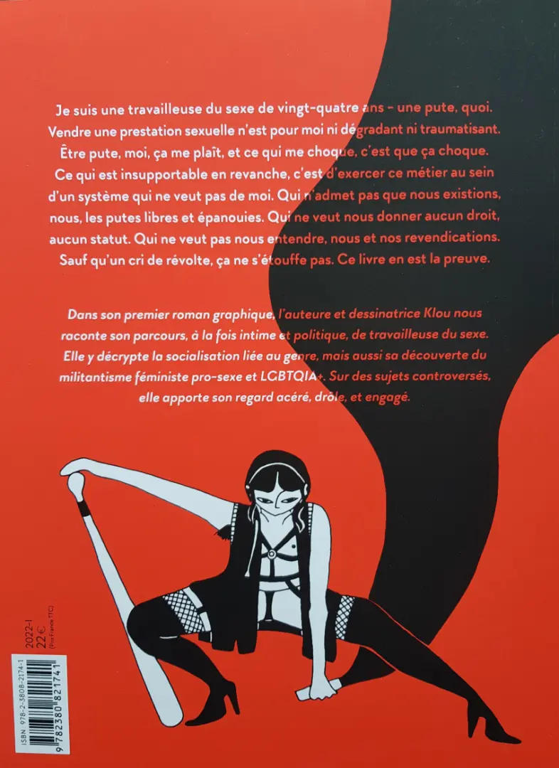 Verso de l'album Bagarre érotique Récits d'une travailleuse du sexe
