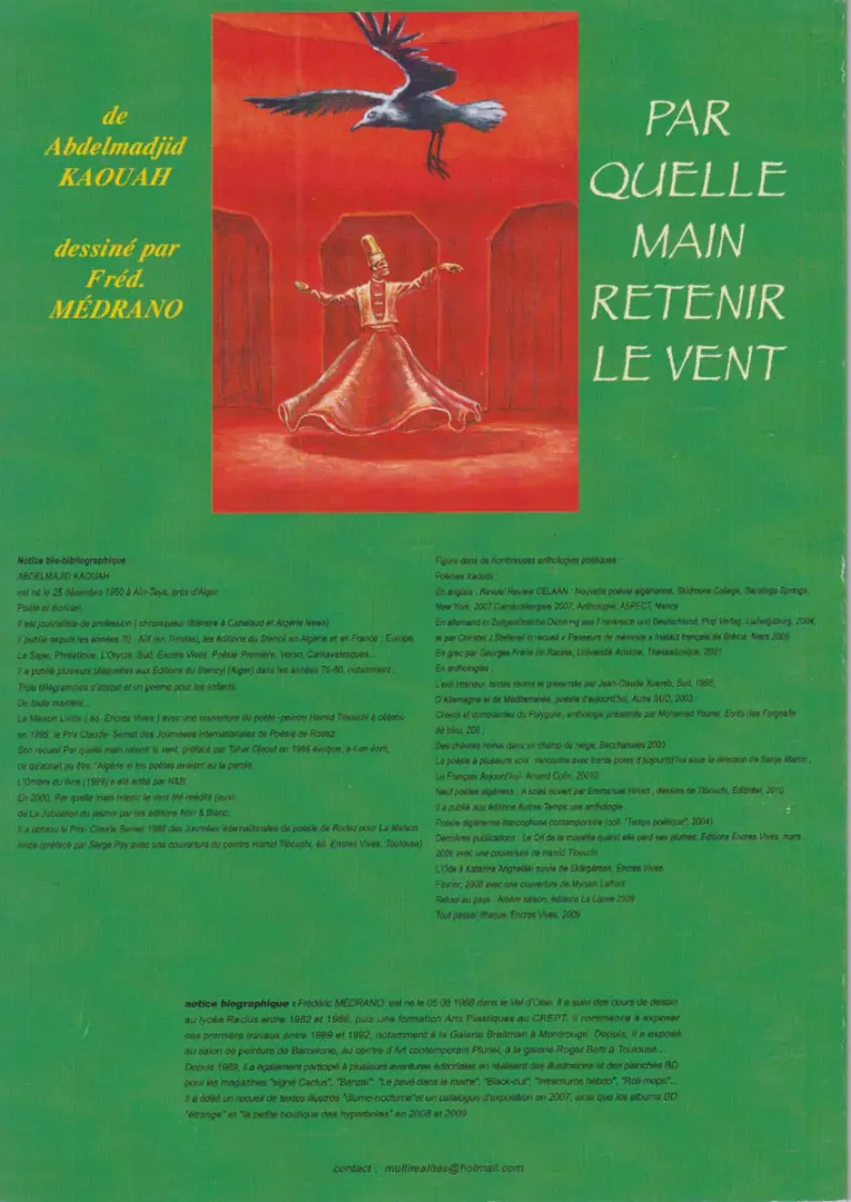 Verso de l'album Par quelle main retenir le vent