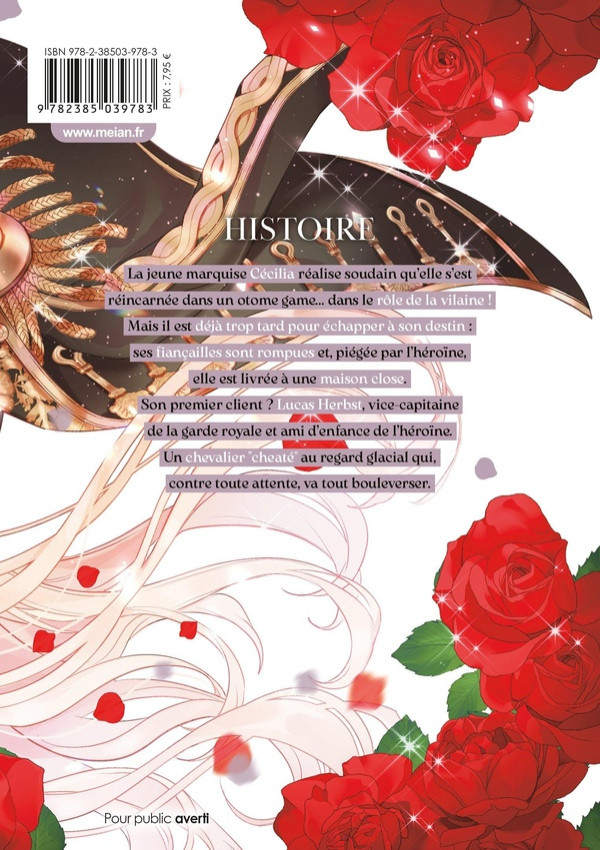 Verso de l'album The villainess and the demon knight 1