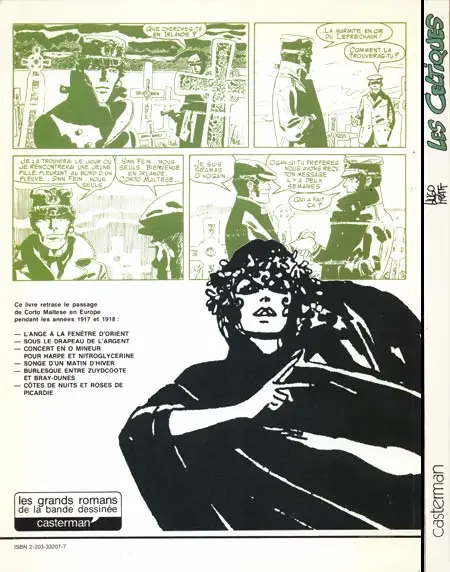 Verso de l'album Corto Maltese Tome 6 Les celtiques