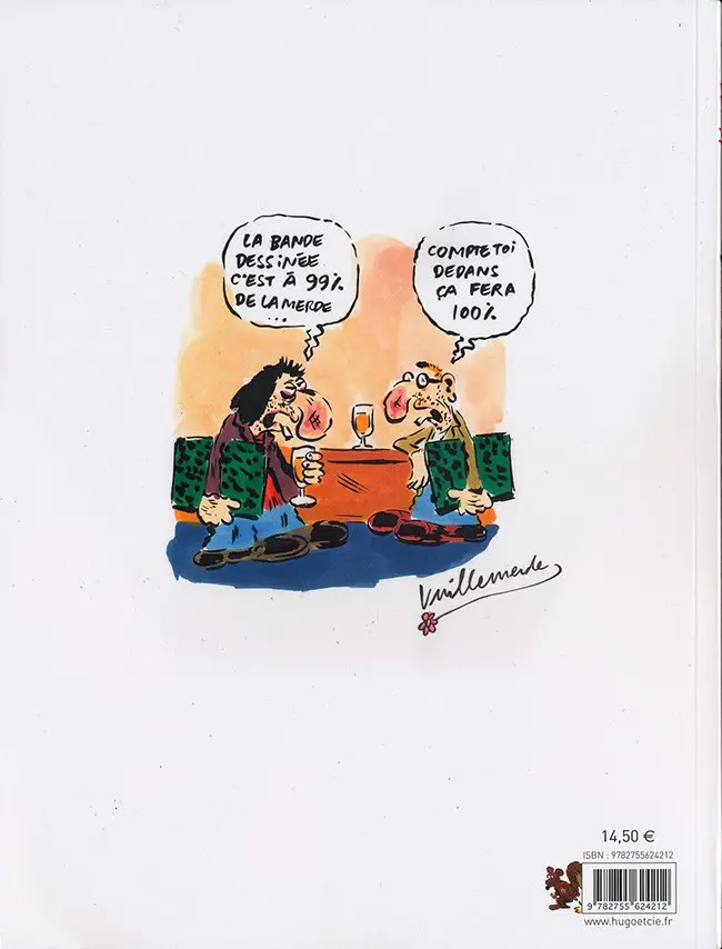 Verso de l'album Le monde magique de la bande dessinée