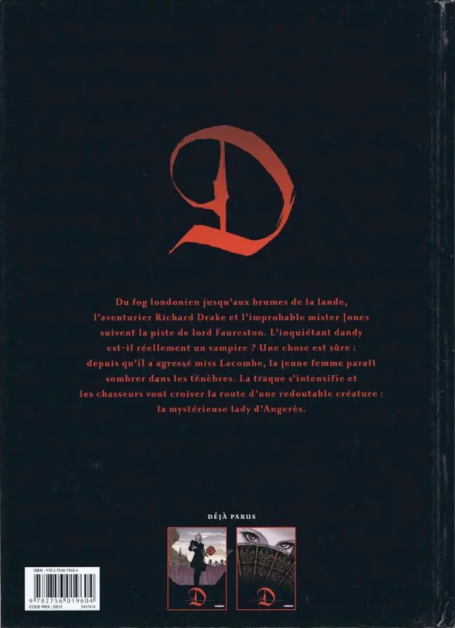 Verso de l'album D Tome 2 Lady d'Angerès