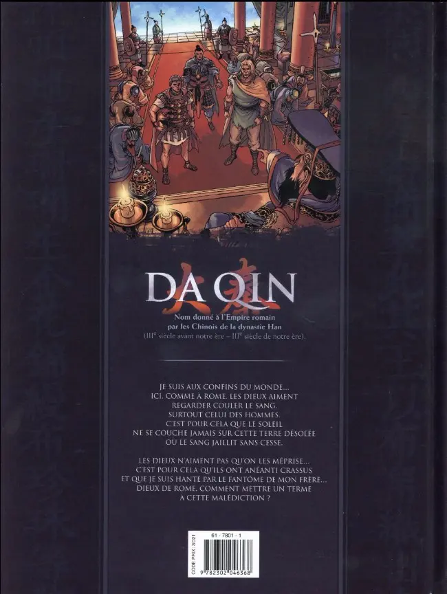 Verso de l'album Da Qin Tome 1 L'âge de fer