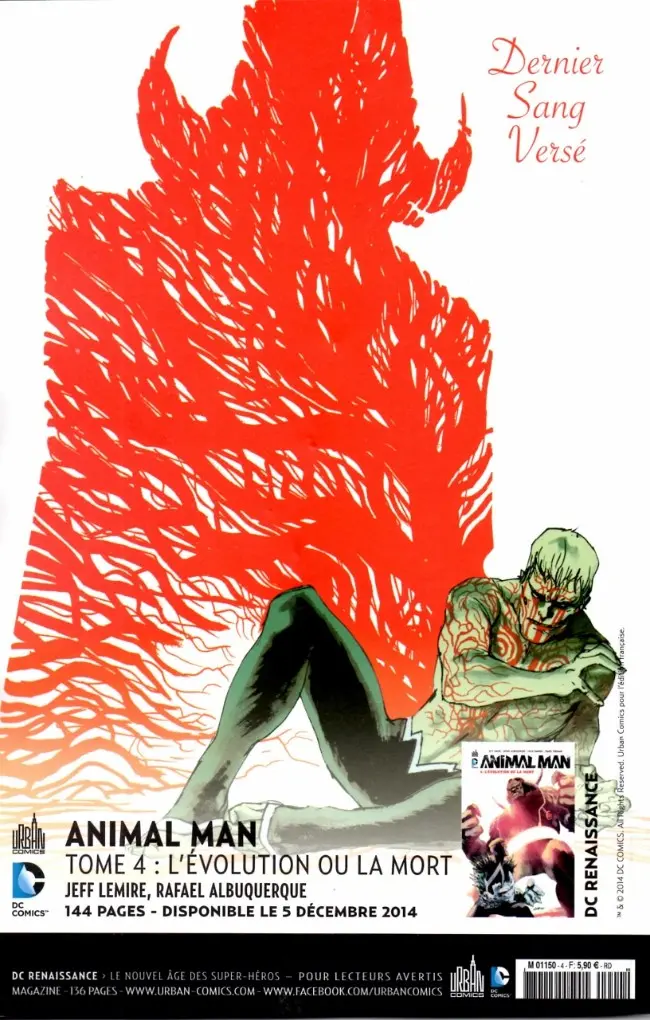Verso de l'album DC Saga présente Tome 4 Forever Evil : L'ombre du mal (3/3)