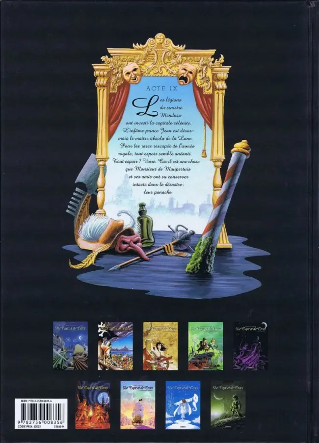 Verso de l'album De Cape et de Crocs Tome 9 Revers de fortune