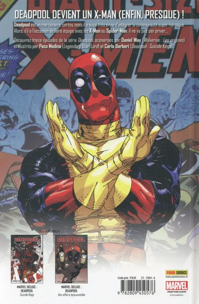 Verso de l'album Deadpool Vague de mutilation