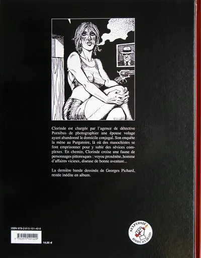Verso de l'album L'Enquêteuse