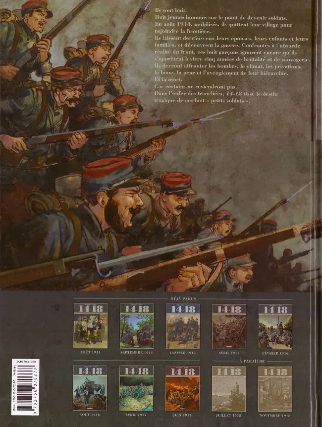 Verso de l'album 14-18 Tome 8 La caverne du dragon (Juin 1917)
