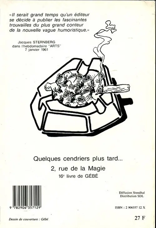 Verso de l'album 2, rue de la magie