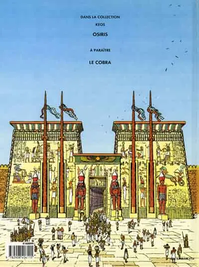 Verso de l'album Kéos Tome 1 Osiris