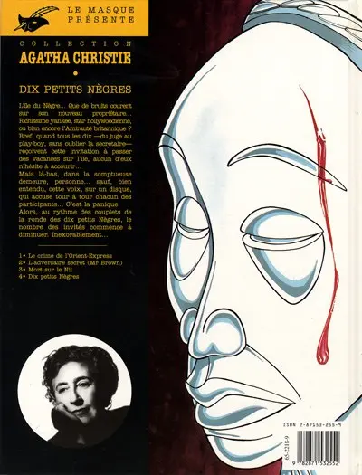 Verso de l'album Agatha Christie Tome 4 Dix petits nègres