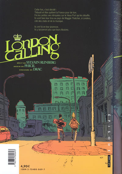 Verso de l'album London Calling Tome 1 Épisode 1
