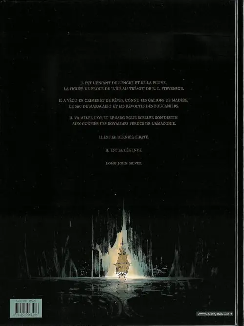 Verso de l'album Long John Silver III Le labyrinthe d'émeraude