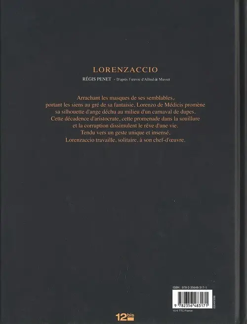 Verso de l'album Lorenzaccio