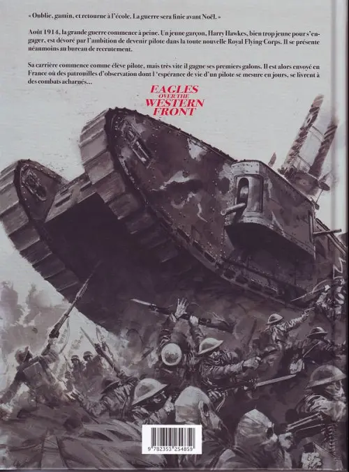 Verso de l'album Les Aigles sur le front Ouest Volume 1
