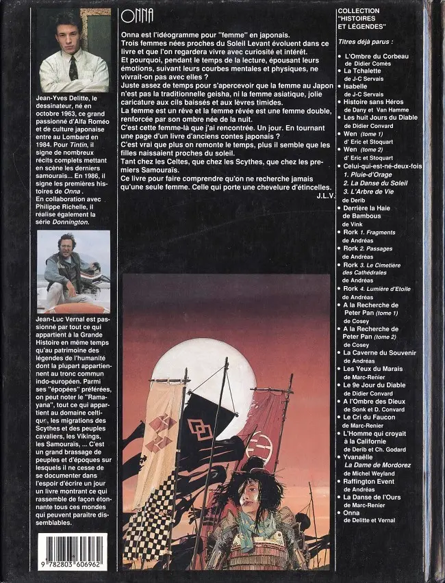 Verso de l'album Onna