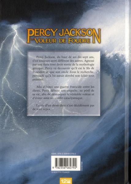 Verso de l'album Percy Jackson Tome 1 Le Voleur de foudre