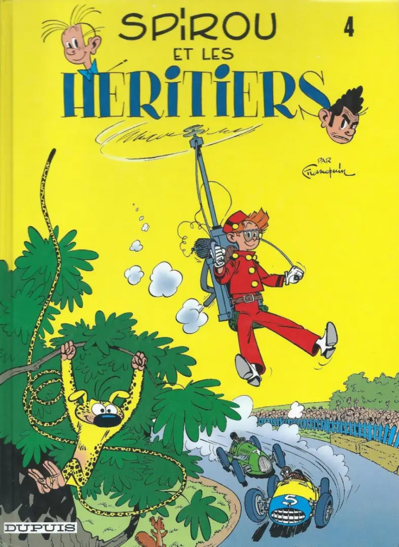 Couverture de l'album Spirou et Fantasio Tome 4 Spirou et les héritiers