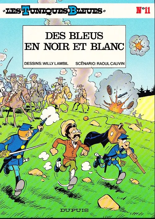 Couverture de l'album Les Tuniques Bleues Tome 11 Des bleus en noir et blanc