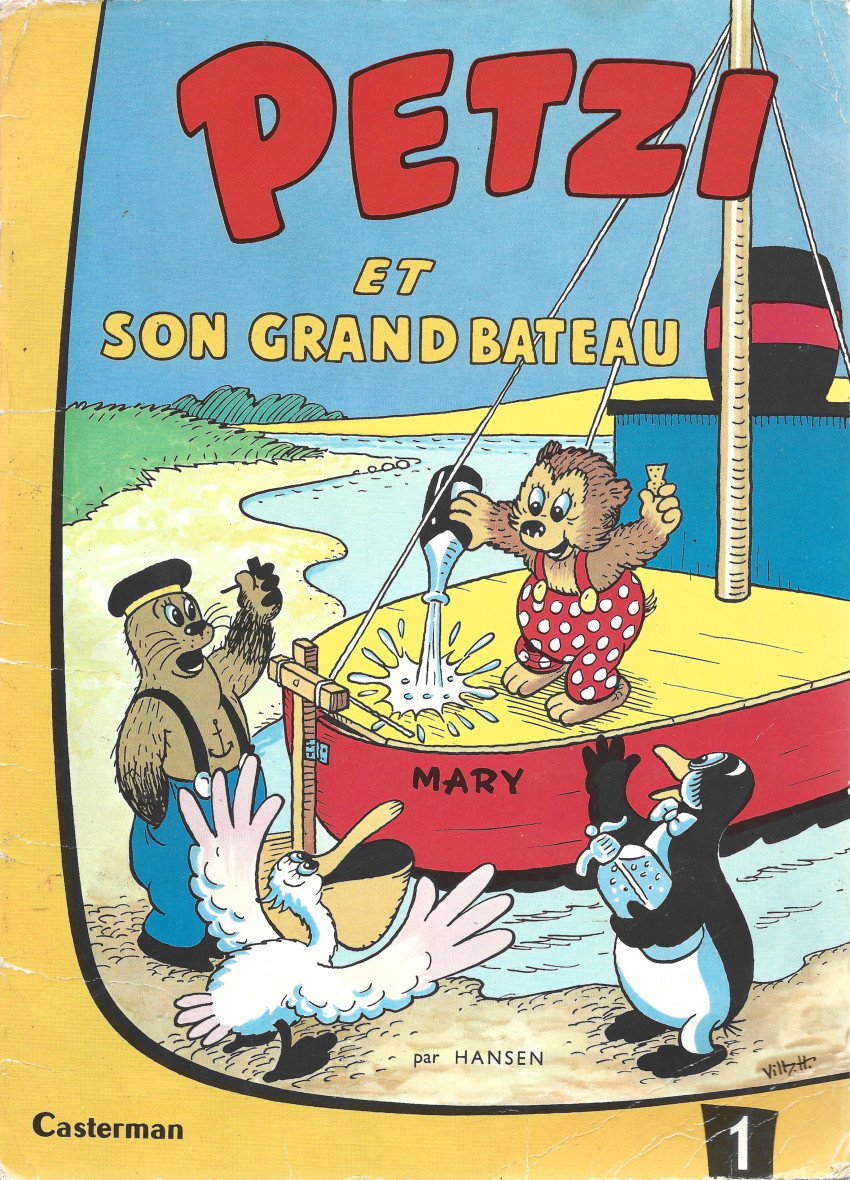 Couverture de l'album Petzi Tome 1 Petzi et son grand bateau