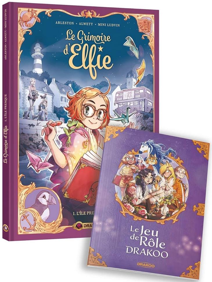 Couverture de l'album Le grimoire d'Elfie Tome 1 L'île presque