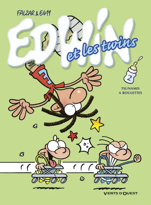Couverture de l'album Edwin et les Twins Tome 2 Tsunamis à roulettes