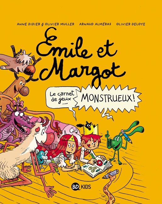 Couverture de l'album Émile et Margot Le carnet de jeux monstrueux