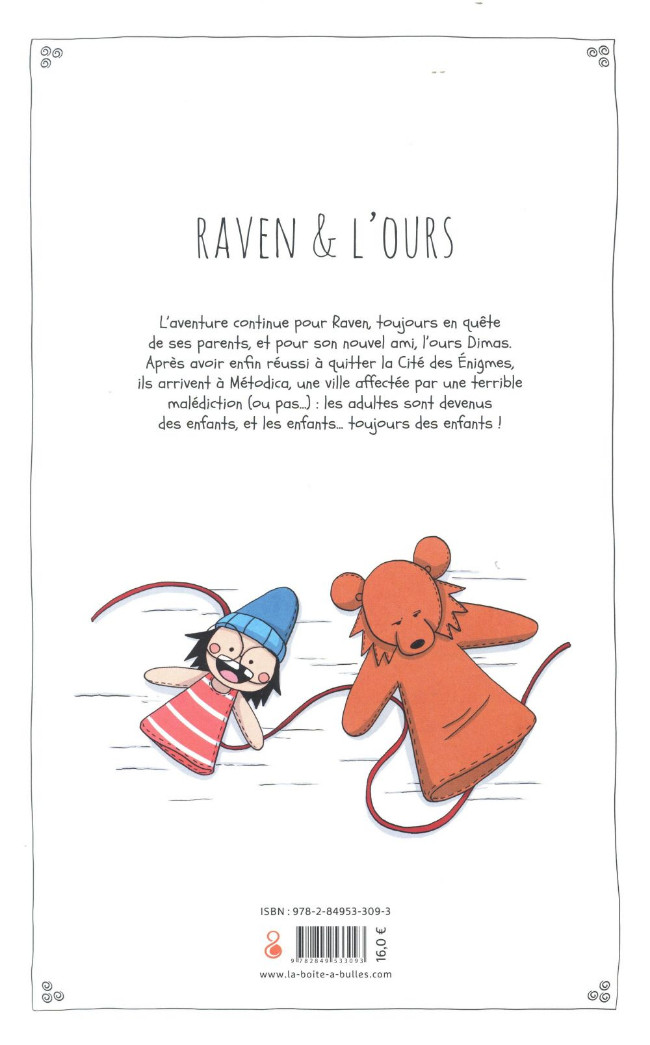 Verso de l'album Raven & l'ours Volume 2