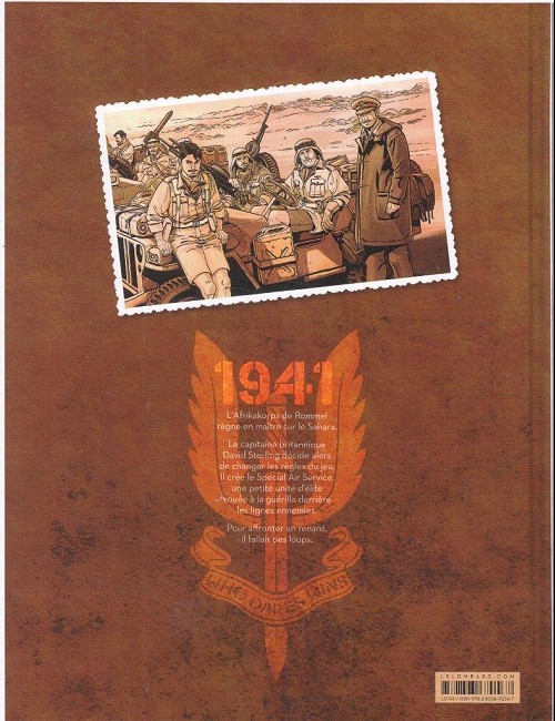 Verso de l'album The Regiment - L'Histoire vraie du SAS Livre 1