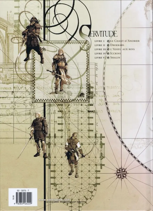 Verso de l'album Servitude Livre I Le Chant d'Anorœr