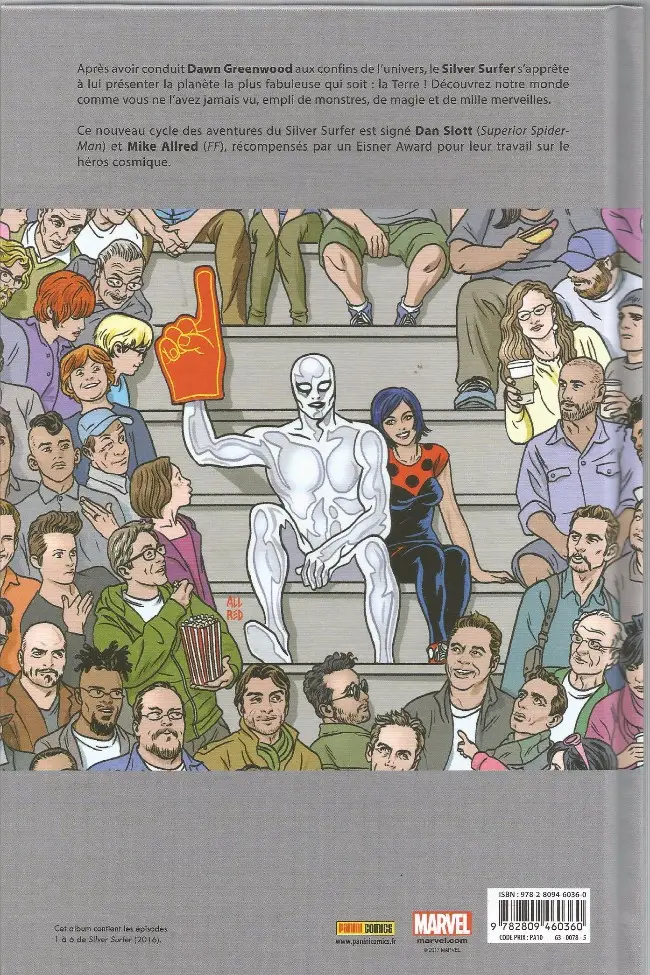 Verso de l'album Silver Surfer Tome 1 Citoyen de la Terre