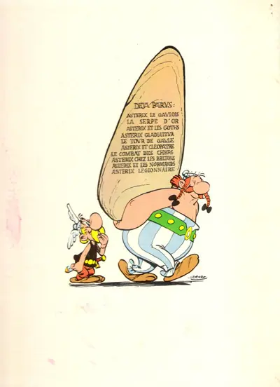Verso de l'album Astérix Tome 10 Astérix Légionnaire