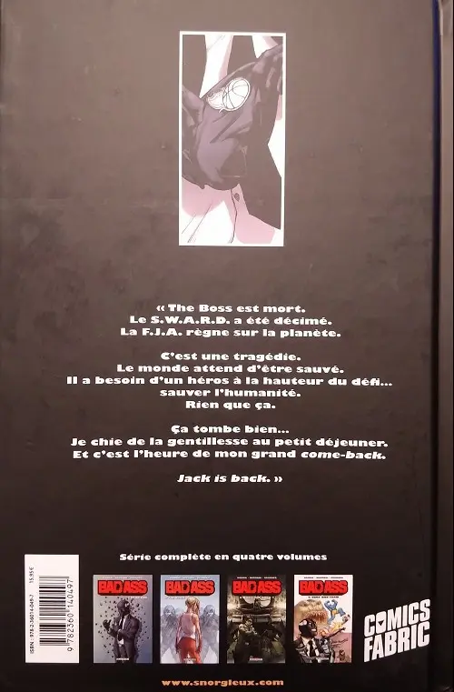 Verso de l'album Bad Ass Tome 4 Very Bad Team