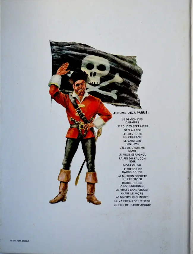 Verso de l'album Barbe-Rouge Tome 1 Le démon des Caraïbes