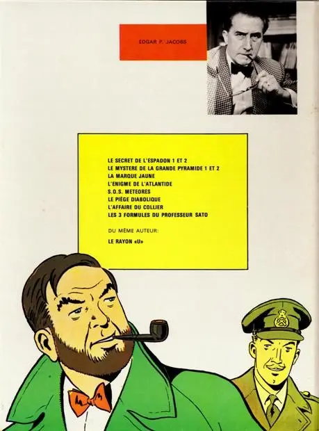 Verso de l'album Blake et Mortimer Tome 4 Le mystère de la grande pyramide - 2e partie