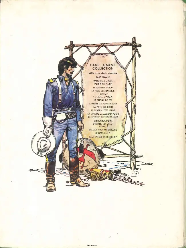 Verso de l'album La Jeunesse de Blueberry Tome 1