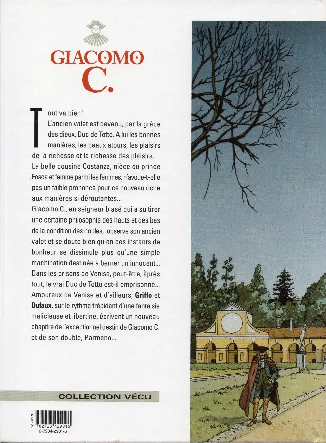 Verso de l'album Giacomo C. Tome 5 Pour l'amour d'une cousine