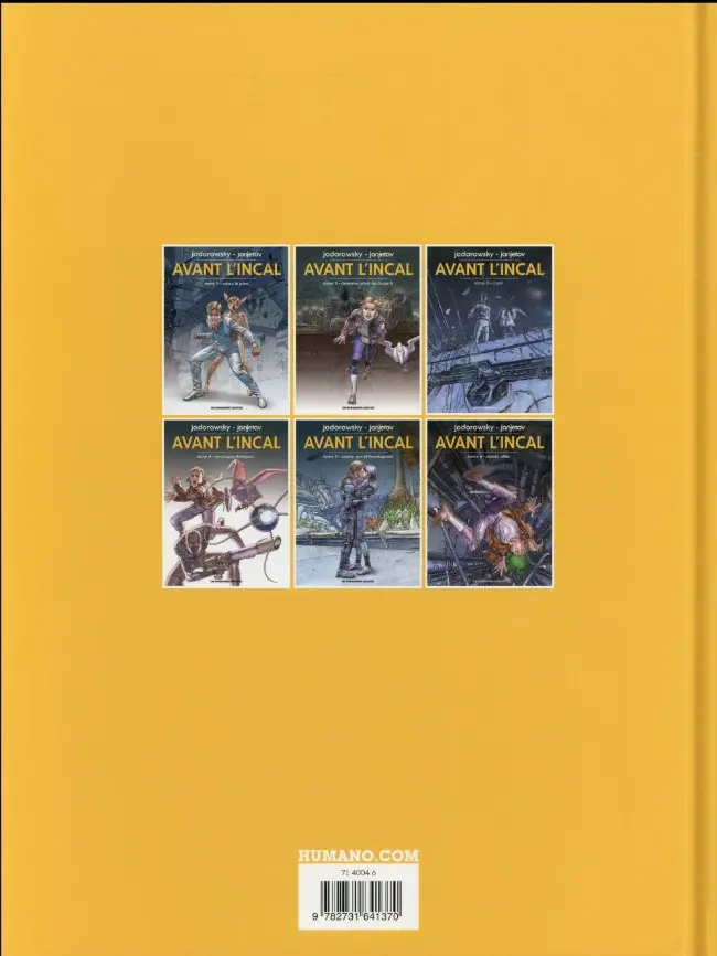 Verso de l'album Avant l'Incal Tome 2 Détective privé de classe R