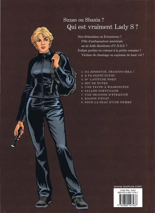Verso de l'album Lady S. Tome 7 Une seconde d'éternité
