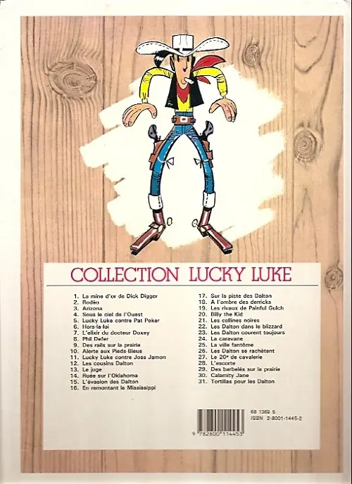 Verso de l'album Lucky Luke Tome 5 Lucky Luke contre Pat Poker